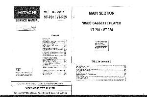 Сервисная инструкция Hitachi VT-P81, VT-P85 ― Manual-Shop.ru