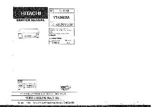 Сервисная инструкция Hitachi VT-UX605A ― Manual-Shop.ru