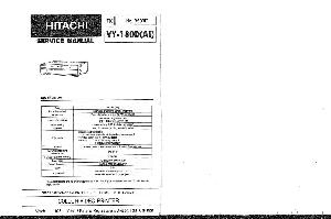 Сервисная инструкция Hitachi VY-180D ― Manual-Shop.ru