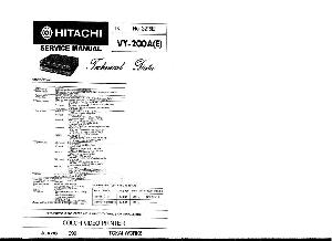 Сервисная инструкция Hitachi VY-200A ― Manual-Shop.ru