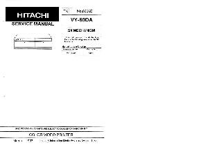 Сервисная инструкция Hitachi VY-60DA ― Manual-Shop.ru