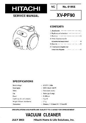 Сервисная инструкция Hitachi XV-PF90 ― Manual-Shop.ru