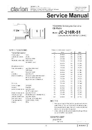 Сервисная инструкция Clarion JC-216R51 ― Manual-Shop.ru