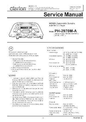 Сервисная инструкция Clarion PH-2970MA ― Manual-Shop.ru