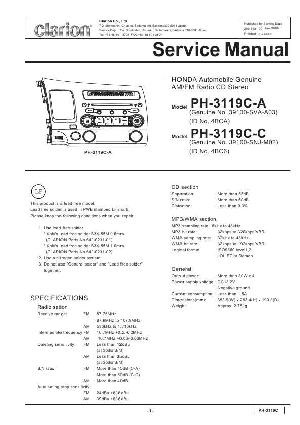 Сервисная инструкция Clarion PH-3119C ― Manual-Shop.ru