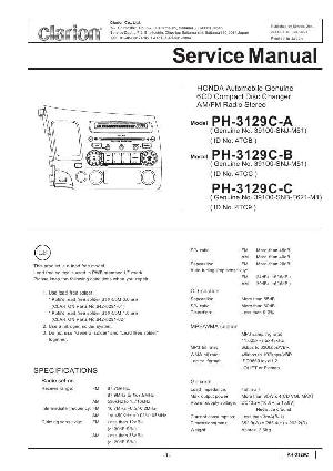 Сервисная инструкция Clarion PH-3129-C ― Manual-Shop.ru