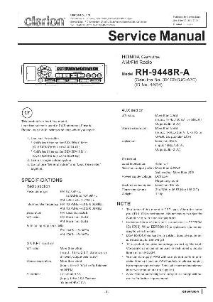Сервисная инструкция Clarion RH-9448RA ― Manual-Shop.ru