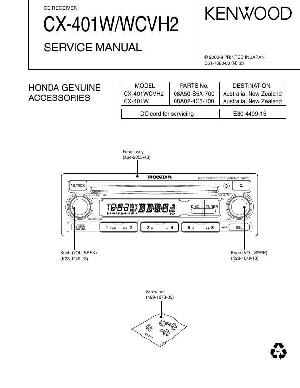 Сервисная инструкция HONDA Kenwood CX-401W ― Manual-Shop.ru
