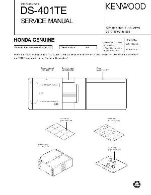 Service manual HONDA Kenwood DS-401TE ― Manual-Shop.ru