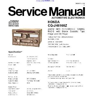 Сервисная инструкция PANASONIC CQ-EH8160Z ― Manual-Shop.ru