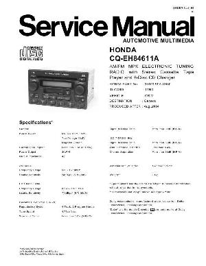 Сервисная инструкция PANASONIC CQ-EH84611A ― Manual-Shop.ru