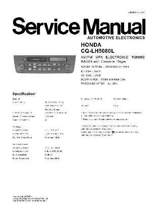 Service manual Panasonic CQ-LH5080L ― Manual-Shop.ru