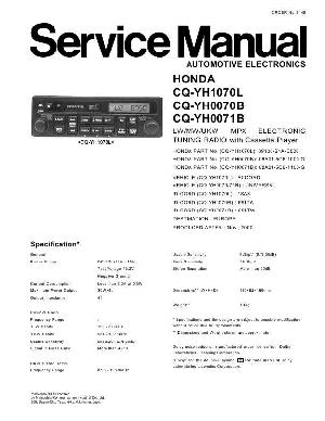 Сервисная инструкция Panasonic CQ-YH1070, CQ-YH0070, CQ-YH0071 ― Manual-Shop.ru