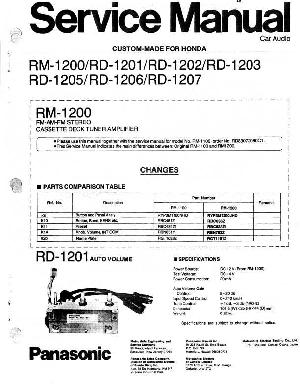 Сервисная инструкция PANASONIC RM-1200, RD-1201, RD-1202, RD-1203, RD-1205, RD-1206, RD-1207 ― Manual-Shop.ru