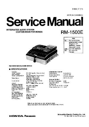 Service manual Panasonic RM-1500E ― Manual-Shop.ru