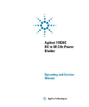 Сервисная инструкция HP (Agilent) 11636C DC POWER DIVIDER ― Manual-Shop.ru