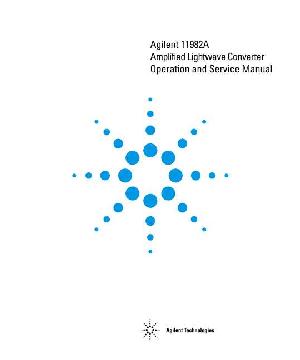 Сервисная инструкция HP (Agilent) 11982A AMPLIFIED LIGHTWAVE CONVERTER ― Manual-Shop.ru