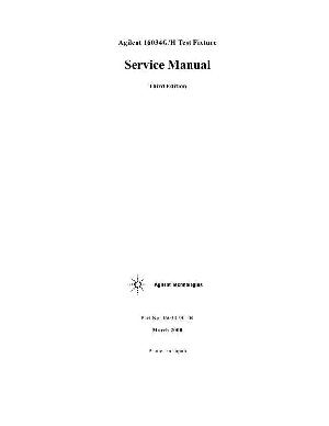 Сервисная инструкция HP (Agilent) 16034G H TEST FIXURE ― Manual-Shop.ru