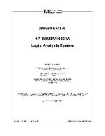 Service manual HP (Agilent) 16500A 16501A LOGIC ANALYZER