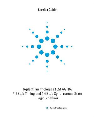 Service manual HP (Agilent) 16517A 16518A LOGIC ANALYZER ― Manual-Shop.ru