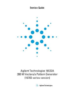 Service manual HP (Agilent) 16522A PATTERN GENERATOR ― Manual-Shop.ru