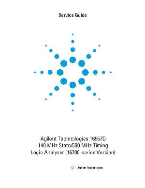 Сервисная инструкция HP (Agilent) 16557D LOGIC ANALYZER ― Manual-Shop.ru