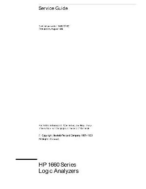 Сервисная инструкция HP (Agilent) 1660A LOGIC ANALYZER ― Manual-Shop.ru