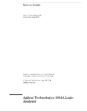 Сервисная инструкция HP (Agilent) 1664A LOGIC ANALYZER ― Manual-Shop.ru