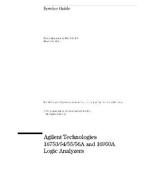 Service manual HP (Agilent) 16753 16754 16755 16756A 16950A LOGIC ANALYZER ― Manual-Shop.ru