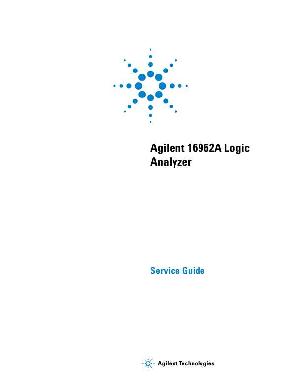 Service manual HP (Agilent) 16962A LOGIC ANALYZER ― Manual-Shop.ru