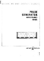 Service manual HP (Agilent) 1900A PULSE GENERATOR