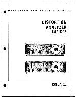 Сервисная инструкция HP (Agilent) 333A 334A DISTORTION ANALYZER