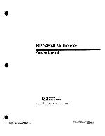 Service manual HP (Agilent) 3457A MULTIMETER THIRD EDITION