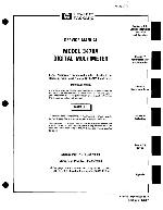 Service manual HP (Agilent) 3478A DIGITAL MULTIMETER