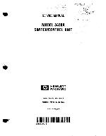 Service manual HP (Agilent) 3488A SWITCH CONTROL UNIT