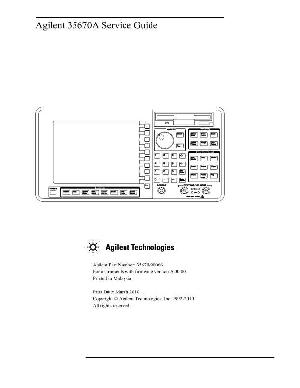 Service manual HP (Agilent) 35670A ANALYZER ― Manual-Shop.ru