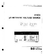 Сервисная инструкция HP (Agilent) 4140A PA METER AND DC VOLTAGE SOURCE