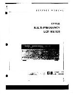 Сервисная инструкция HP (Agilent) 4275A LCR METER