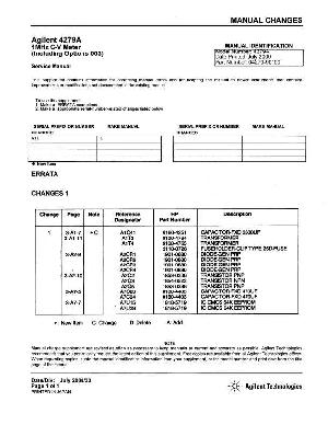 Сервисная инструкция HP (Agilent) 4279A C-V METER ― Manual-Shop.ru