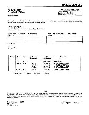 Сервисная инструкция HP (Agilent) 4284A LCR METER ― Manual-Shop.ru