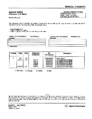 Service manual HP (Agilent) 4285A LCR METER ― Manual-Shop.ru