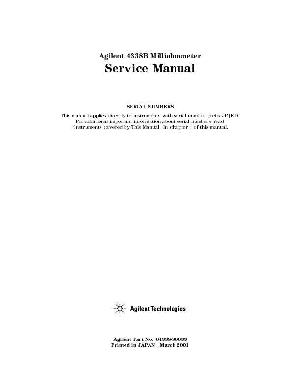 Сервисная инструкция HP (Agilent) 4338B MILLIOHM METER ― Manual-Shop.ru