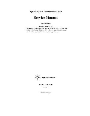 Service manual HP (Agilent) 43521A DOWNCONVERTER UNIT ― Manual-Shop.ru
