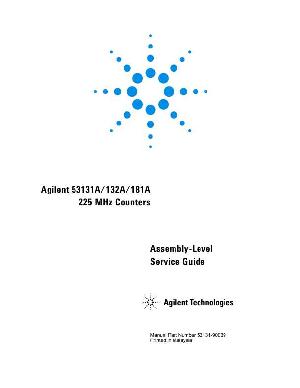 Сервисная инструкция HP (Agilent) 53131A 53132A 53181A FREQUENCY COUNTERS ― Manual-Shop.ru