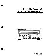 Сервисная инструкция HP (Agilent) 5347A 5348A COUNTER POWER METER