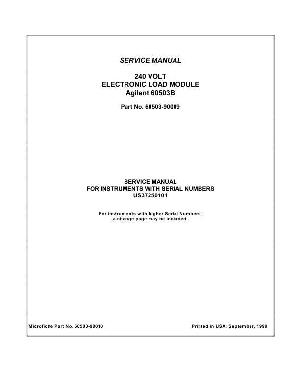 Сервисная инструкция HP (Agilent) 60503B LOAD MODULE ― Manual-Shop.ru