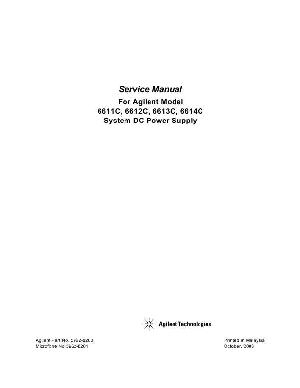 Сервисная инструкция HP (Agilent) 6611C 6614C DC POWER SUPPLY ― Manual-Shop.ru