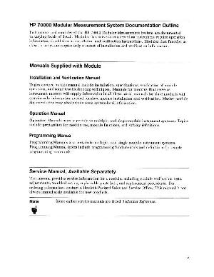 Сервисная инструкция HP (Agilent) 70904A MODULAR MEASUREMENT SYSTEM ― Manual-Shop.ru