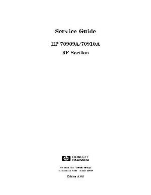 Сервисная инструкция HP (Agilent) 70909A 70910A RF SECTION ― Manual-Shop.ru