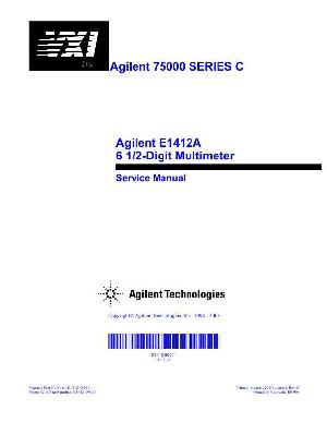 Сервисная инструкция HP (Agilent) 75000 E1412A DIGIT MULTIMETER ― Manual-Shop.ru